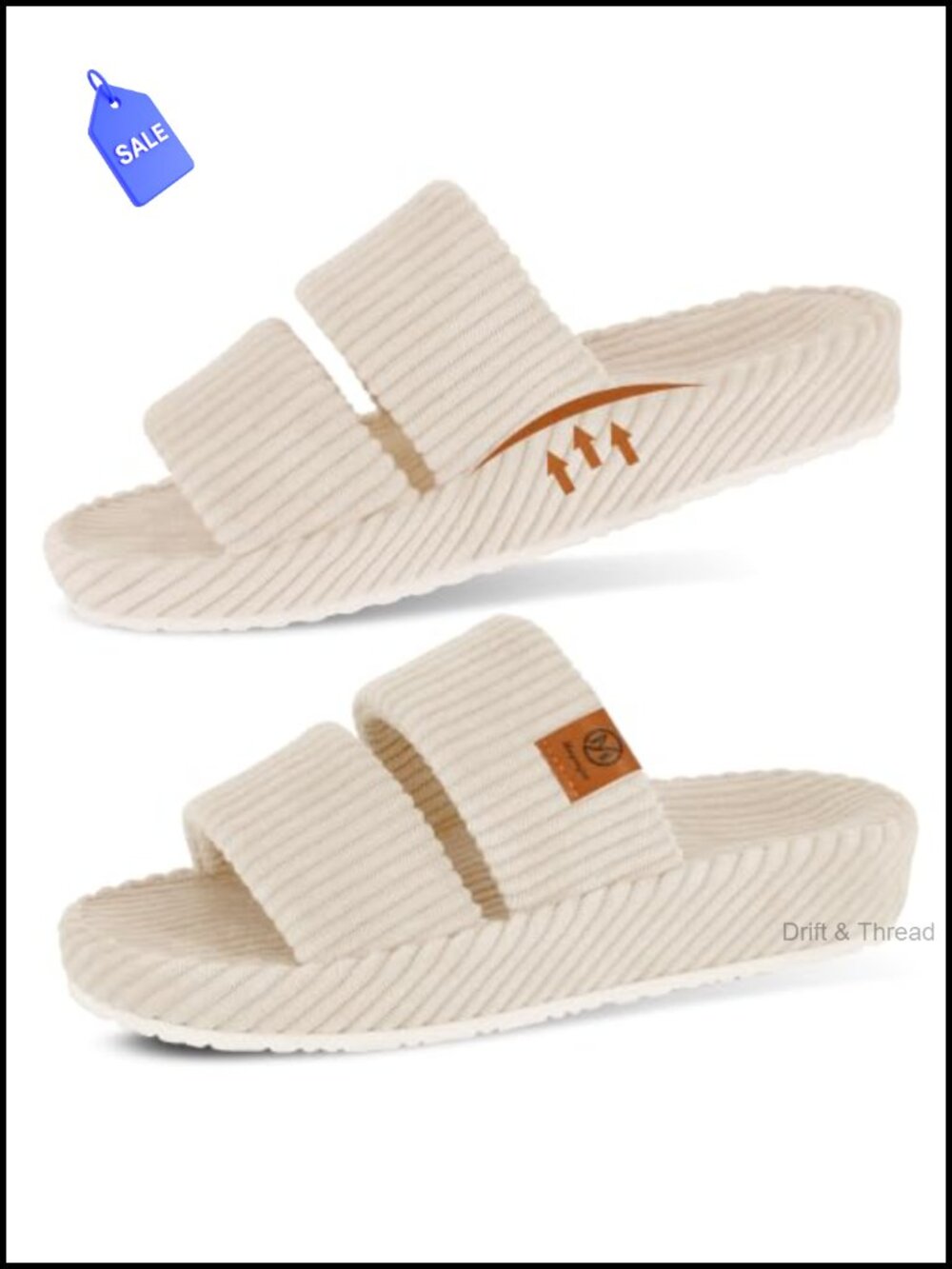 Orthopedic Slippers for Women Memory Foam Arch Support Open Toe House Shoes